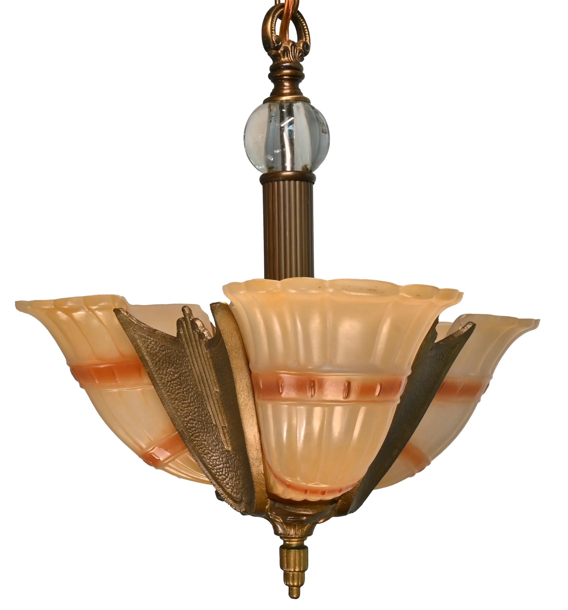 three light slip shade chandelier by markel products
